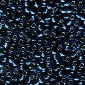 Miyuki Rocailles Beads 4mm 1425 dyed silverlined blue Zircone 20gr