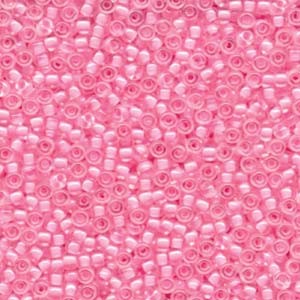 Miyuki Rocailles Beads 3mm 0207 insinde colorlined Light Pink ca 13gr