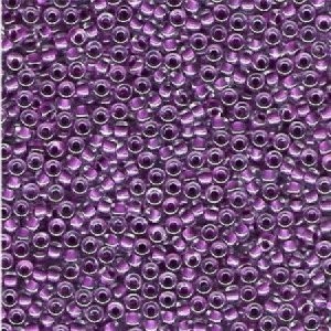 Miyuki Rocailles Beads 3mm 0243 insinde colorlined Purple ca 13gr