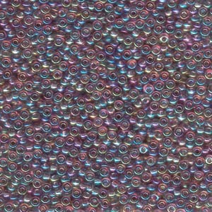 Miyuki Rocailles Beads 3mm 0256 transparent rainbow Light Amethyst ca 13gr
