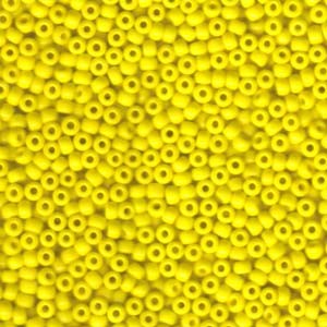 Miyuki Rocailles Beads 3mm 0404 opaque Yellow ca 13gr