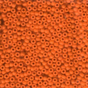 Miyuki Rocailles Beads 3mm 0406 opaque Dark Orange ca 13gr