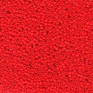 Miyuki Rocailles Beads 3mm 0407 opaque Red ca 13gr