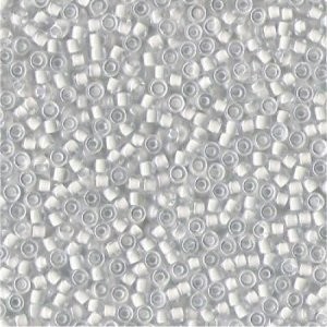 Miyuki Rocailles Beads 3mm 1104 inside colorlined White ca 13gr