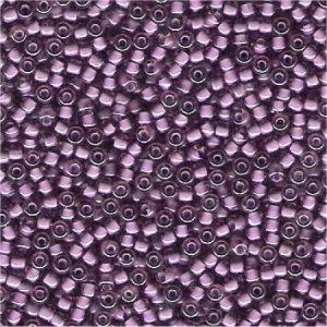 Miyuki Rocailles Beads 3mm 2650 inside colorlined Light Rose - Violet ca 13gr