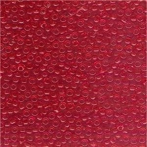 Miyuki Rocailles Beads 2mm 0140 transparent Medium Red 12gr