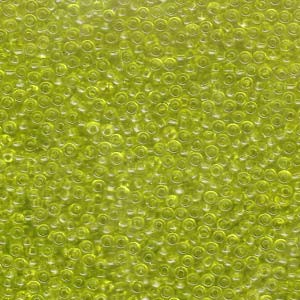 Miyuki Rocailles Beads 2mm 0143 transparent Lime Green 12gr