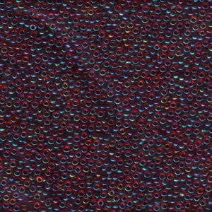 Miyuki Rocailles Beads 2mm 0367 garned lined Ruby 12gr