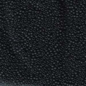 Miyuki Rocailles Beads 2mm 0401F opaque matte Black 12gr