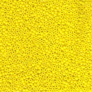 Miyuki Rocailles Beads 2mm 0404 opaque Yellow 12gr