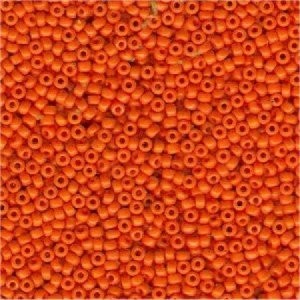 Miyuki Rocailles Beads 2mm 0405 opaque Medium Orange 12gr