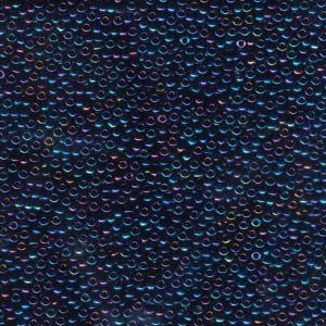 Miyuki Rocailles Beads 2mm 0452 metallic rainbow Midnight Blue 12gr