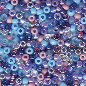 Miyuki Rocailles Beads 2mm Mix11 Caribbean Blue ca 24 Gr.