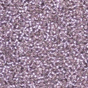 Miyuki Rocailles Beads 1,5mm 0012 transparent silverlined Light Amethyst ca 11gr