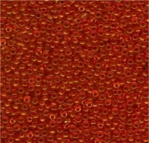 Miyuki Rocailles Beads 1,5mm 0139 transparent Orange ca 11gr