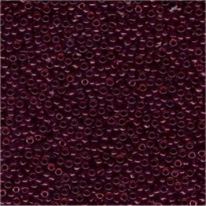 Miyuki Rocailles Beads 1,5mm 0141D transparent Dark Red ca 11gr