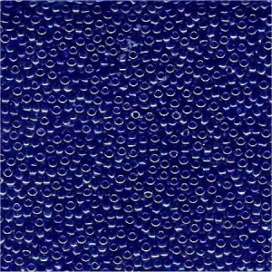 Miyuki Rocailles Beads 1,5mm 0177 transparent rainbow Blue-Violet ca 11gr