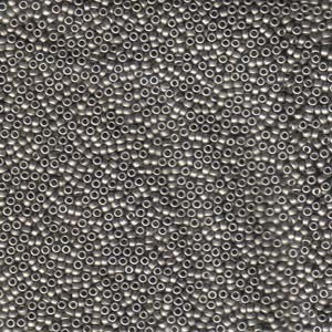 Miyuki Rocailles Beads 1,5mm 0190F metallic matte Silver ca 11gr