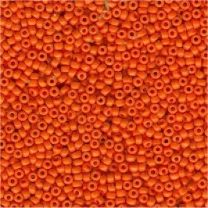 Miyuki Rocailles Beads 1,5mm 0405 opaque Medium Orange ca 11gr