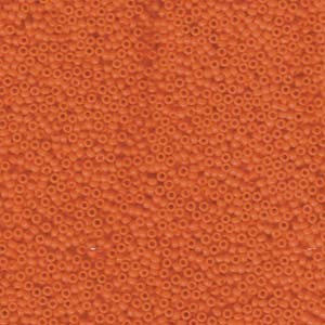 Miyuki Rocailles Beads 1,5mm 0406 opaque Dark Orange ca 11gr