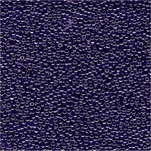 Miyuki Rocailles Beads 1,5mm 0434 opaque luster Purplish Blue ca 11gr
