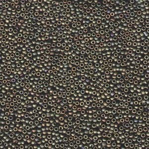 Miyuki Rocailles Beads 1,5mm 2035 metallic matt Green Pink ca 11gr