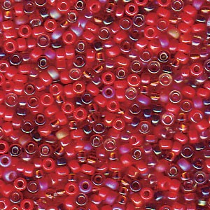 Miyuki Rocailles Beads 1,5mm Mix52 Red Medely ca 11 Gr.