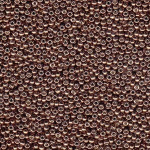 Miyuki Rocailles Beads 3mm 4213 Duracoat galvanized Dark Mauve ca 22gr