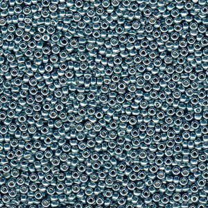 Miyuki Rocailles Beads 2mm 4216 Duracoat galvanized Dark Seafoam ca 23,5gr