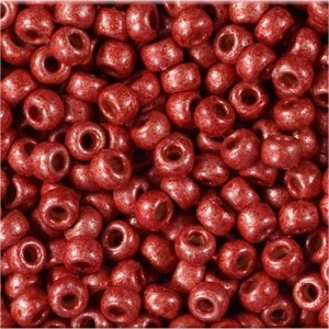 Miyuki Rocailles Beads 2mm 4208F frosted Duracoat galvanized Berry ca 23,5gr