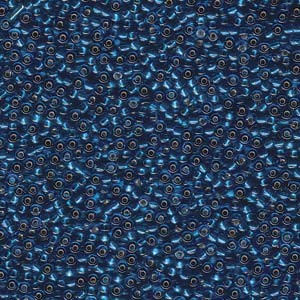 Miyuki Rocailles Beads 2mm 0025 silverlined Capri Blue 12gr