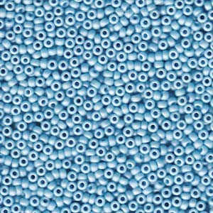 Miyuki Rocailles Beads 2mm 2029 fancy frosted pale seafoam Blue 12gr