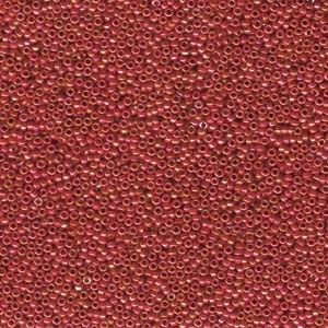 Miyuki Rocailles Beads 1,5mm 0476 opaque rainbow Red ca 11gr
