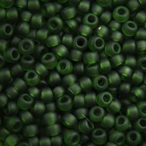 Miyuki Rocailles Beads 2,2mm 0158F oder 9660-624 transparent matt Turmaline ca 10gr