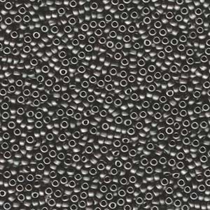 Miyuki Rocailles Beads 2,2mm 2010 oder 9660-774 matt dark Grey ca 10gr