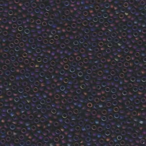 Miyuki Rocailles Beads 2,2mm 2014 oder 9660-544 metallic matt rainbow Purple ca 10gr
