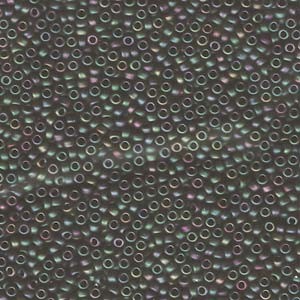 Miyuki Rocailles Beads 2,2mm 2061 oder 9660-554 matt metallic rainbow Green-Purple ca 10gr