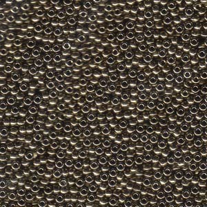Miyuki Rocailles Beads 2,2mm 0457 oder 9660-694 metallic dark Bronze ca 10gr