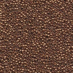 Miyuki Rocailles Beads 2,2mm 0457L oder 9660-674 metallic light Bronze ca 10gr