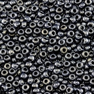 Miyuki Rocailles Beads 2,2mm 0464 oder 9660-1004 Hematite ca 10gr