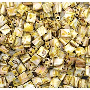 Miyuki Tila Picasso Beads 5mm matt Canary Yellow TL4512 ca 7,2gr