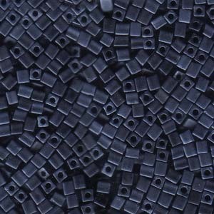 Miyuki Würfel Beads, Cube, Square Beads 3mm 2001 metallic matt Blue - Grey 20gr