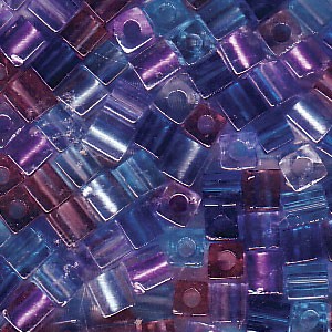 Miyuki Würfel Beads 3mm Mix11 Caribbean Blue ca 20 Gr.