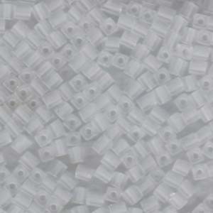 Miyuki Würfel Beads, Cube, Square Beads 4mm 0131F transparent matt Clear 20gr