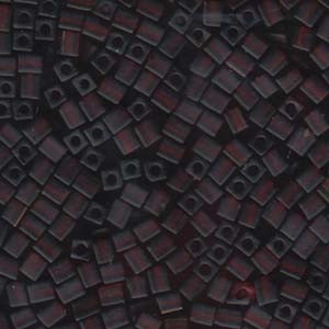 Miyuki Würfel Beads, Cube, Square Beads 4mm 0134F transparent matt Dark Amber 20gr