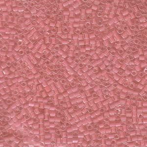 Miyuki Würfel Beads, Cube, Square Beads 1,8mm 0204 insinde colorlined Salmon Pink 12gr
