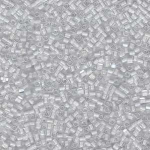 Miyuki Würfel Beads, Cube, Square Beads 1,8mm 1104 insinde colorlined White 12gr