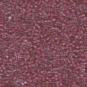Miyuki Würfel Beads, Cube, Square Beads 1,8mm 2603 insinde colorlined Rose 12gr