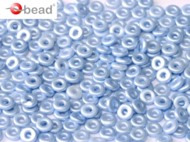 O-Beads 2x4mm 2402010-25014 Alabaster Pastel light Sapphire ca 8,1gr