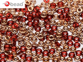 O-Beads 2x4mm 2490090-27101 Red Capri Gold ca 8,1gr